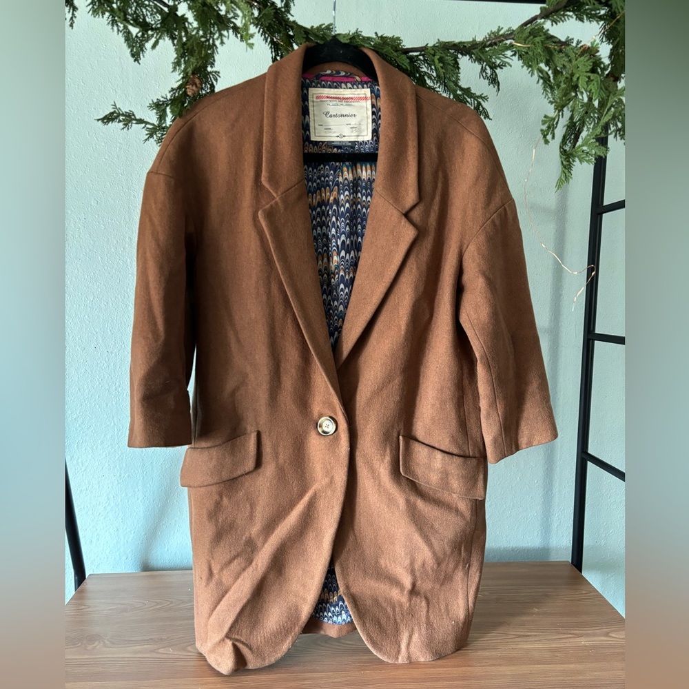 Anthropologie Cartonnier oversized Boyfriend Blazer